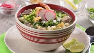 Pozole Verde con Camarones Como el de las Posadas [upl. by Darryl]