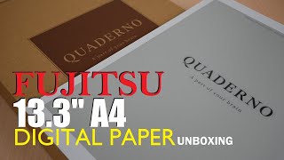 Fujitsu Quaderno A4 133 2nd Generation  Unboxing 2021 [upl. by Thury]