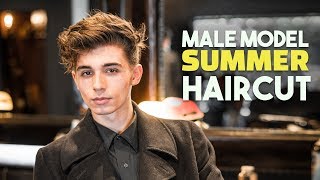 BEST Male Model Summer Haircut amp Hairstyle  Mens Hair  BluMaan 2018 [upl. by Medarda333]