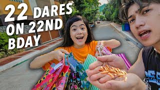 22 EPIC DARES ON 22ND BIRTHDAY  Ranz and Niana [upl. by Quirk]