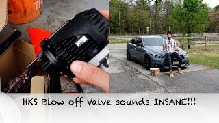 HKS Blow off Valve kit sounds INSANE on my Q50 Red Sport [upl. by Monjan73]