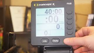 Rowing Machine  PM5 Guided Tour  How To Use The PM5 Monitor On The Concept2 [upl. by Arvie]