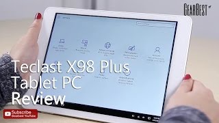 Gearbest Review Teclast X98 Plus Windows 10  Android 51 Tablet PC Review  Gearbestcom [upl. by Eliathas864]