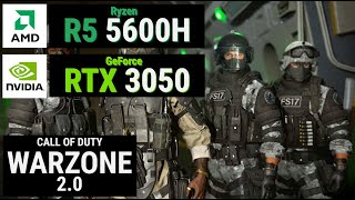 Ryzen 5 5600H  RTX 3050  CALL OF DUTY WARZONE 20 [upl. by Grunberg]