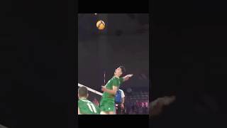 Setter ❌attacker ✅simeon nikolov 17 years old setter shorts viral volleyball [upl. by Acimad213]