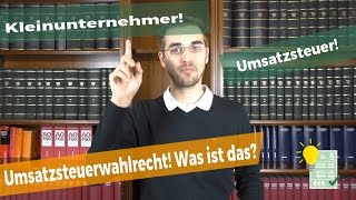 Kleinunternehmer  Der Steuertipp für Gründer  Das solltest DU wissen [upl. by Lovett]