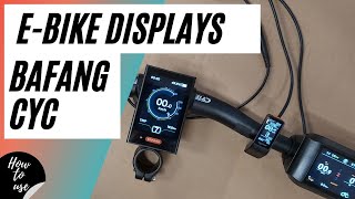 EBike Displays für Bafang und CYC Motoren [upl. by Avram858]