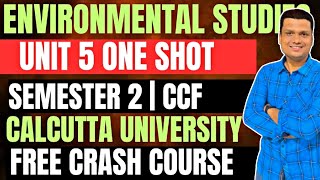 Envs One shot EP 3  Complete Unit 5 BaBscbCom Semester 2 Calcutta University [upl. by Saitam687]