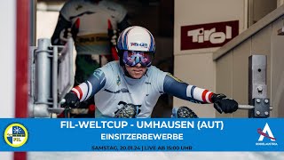 FIL Rodel Weltcup auf Naturbahn in Umhausen  Damen und Herrenbewerbe [upl. by Lazaruk224]