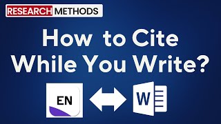 How to Insert a Citation in Word Cite While You Write CWYW Endnote X21 [upl. by Chernow128]