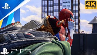 Bodega cat suit and Advanced suit 20 Vs Sandman boss fight Spiderman 2 Ps5 Slim [upl. by Erinn]