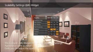 UE4Scalability Settings UMG Widget [upl. by Aikaz311]