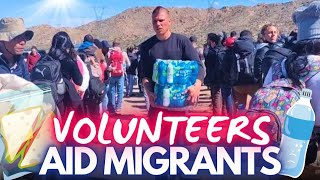 Volunteers AID MIGRANTS Jacumba California [upl. by Ralyks]