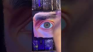 Oil Painting a Realistic HAZEL EYE in Seconds [upl. by Punak]