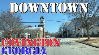 Covington  Georgia  4K Downtown Drive [upl. by Irrac384]