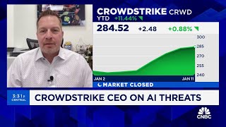 Crowdstrike CEO on dark AI Youre going to see more cybercrime happening quicker than ever before [upl. by Eissahc22]