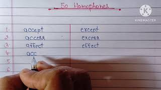 Homophones50 Homophones50 Homophones in English [upl. by Ahseikan]