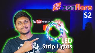 RGB LED Strip Light with 1200 Color Changing Options  Zanflare S2 Review [upl. by Aniar]