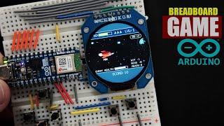 Breadboard game using Arduino NANO ESP32 and GC9A01 display [upl. by Edithe]