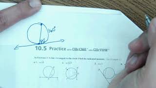 Lesson 105 Angle Relationships in Circles Big Ideas Page 879 Segments of Chords Theorem Secant [upl. by Sanborn]