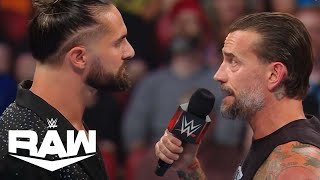 Seth Rollins is Not Happy With CM Punk  WWE Raw Highlights 7824  WWE on USA [upl. by Nalyad841]