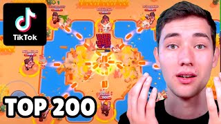 TOP 200 TIKTOK in BRAWL STARS 😲 [upl. by Sherlock]