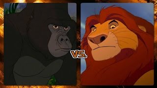 Disney Versus Battles Kerchak vs Mufasa [upl. by Aenert]