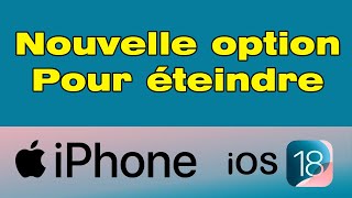 Comment éteindre iPhone iOS 18 sans le bouton [upl. by Kama691]