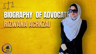 Biography of advocate rizwana achkzai [upl. by Adnalohs]