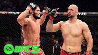 Khabib Nurmagomedov vs Volkan Oezdemir EA sports UFC 5 [upl. by Blatt]