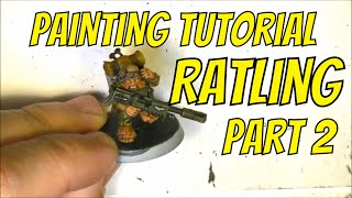 Painting Tutorial Sniper Ratling Blackstone Fortress Part 2 [upl. by Akinal606]