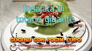 🍽 INSALATA DI TOTANO GIGANTE 🦑 CON MENO DI 4€ 💶 PER 3 PERSONE 👨‍👨‍👦 [upl. by Noiro]