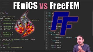 Finite Element 7 Compare FreeFEM and FEniCS for the transient diffusion problem [upl. by Charity324]