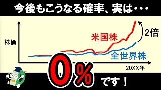 【パラドックス】今後も米国株一強が続くほど、米国株一強ではなくなります！「全世界株vs米国株」を数学的に考察してみた！ [upl. by Esta]