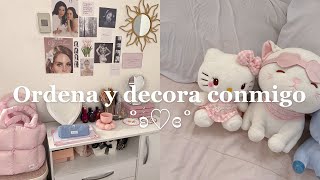 Ordenando y decorando mi cuarto🎀 girly coquette aesthetic [upl. by Preiser288]