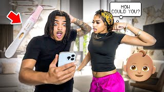 I GOT MY EX PREGNANT PRANK ON CRAZY GIRLFRIEND BACKFIRES [upl. by Florine]