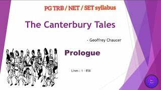 The Canterbury Tales  Prologue  Geoffrey Chaucer  PGTRB  NET  SET  in Tamil [upl. by Fina773]