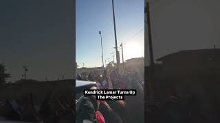 Kendrick Lamar at Nickerson Gardens in Watts turnt up filming music video Not like Us [upl. by Dewhirst]