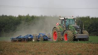 Fendt 936 Vario mit Köckerling Vector 8 m [upl. by Arsi]