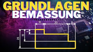 Grundlagen Bemaßung  technisches Zeichnen [upl. by Pomona592]