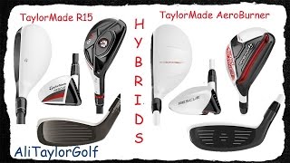 TAYLORMADE R15 AND AEROBURNER HYBRIDS REVIEW [upl. by Nnylacissej441]