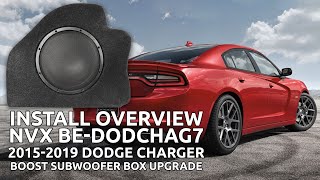 Adding a Subwoofer to a 20152019 Dodge Charger  Install Overview for NVX BOOST Sub Box [upl. by Pepe]