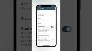 How to disable whatsapp blue tick whatsapp shortvideo shorts [upl. by Metsky]