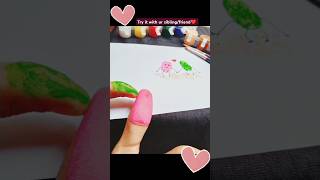 Making fingerpaint paint together ❤️🎨artlove [upl. by Klump]