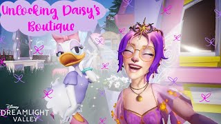 Unlocking DAISY’S BOUTIQUE  Guide  DISNEY DREAMLIGHT VALLEY [upl. by Melantha]