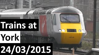 Trains at York 24032015 [upl. by Ree132]