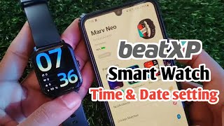 beatxp marv neo smart watch time settingbeatxp watch connect to phone [upl. by Rodrich]