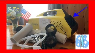 First Look  Denbig Portable Air Conditioner For Camping  Rv  Van life [upl. by Aerdnu367]