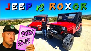 Mahindra Roxor VS Jeep Wrangler For Pink Slips With MisAdventureLab [upl. by Sapienza]