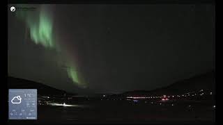 Aurora—Kangerlussuaq Airport 10042401 2x speed playback [upl. by Tjader923]